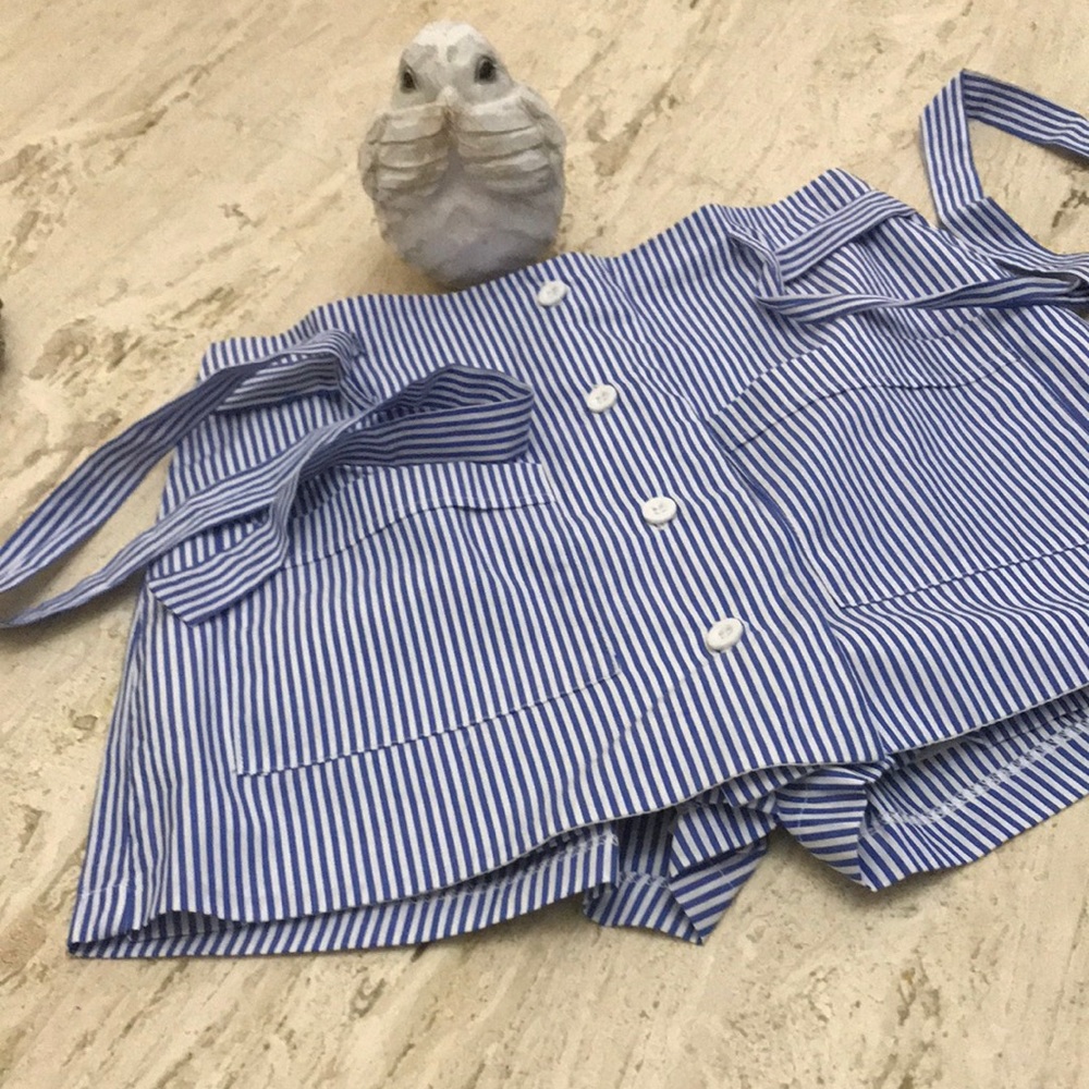 Seek the Label- Gentle used skirt/Skort Color: Blue and white Stripes Size:Small